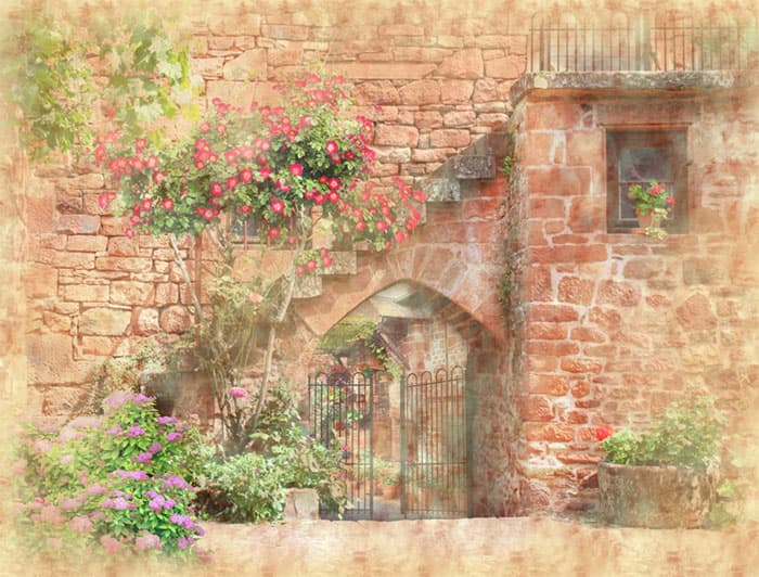 Фреска Улочка в Италии