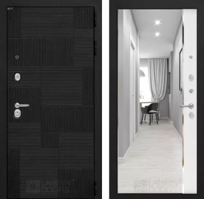 Входная дверь Пазл с зеркалом Панорама