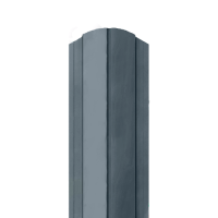 Металлический штакетник Ral 7024 0.40 см. П-профиль