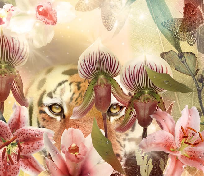 Фреска Цветы, цветочная коллекция арт. f_226