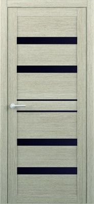 Дверь Т-12 ширина 90 см Эко Текс Стекло черное