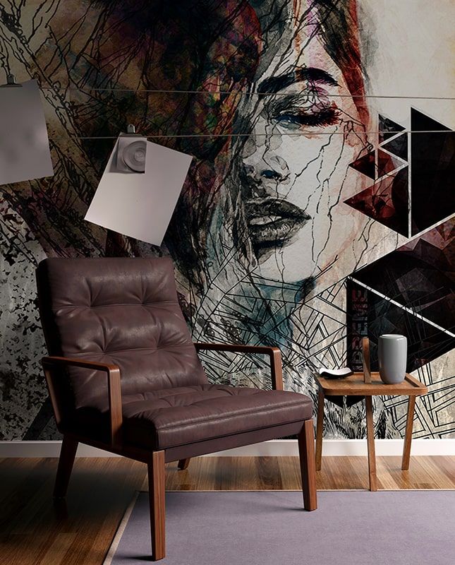 Графика Девушка-ястреб  ag0048