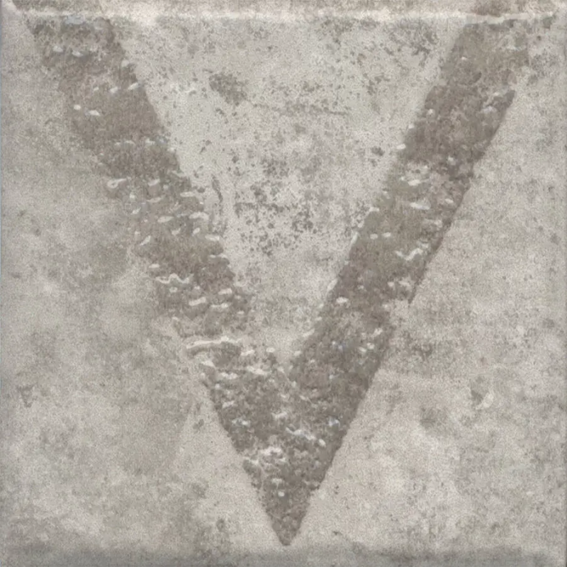 Декор Спартель 1 серый матовый 9,8x9,8x0,7