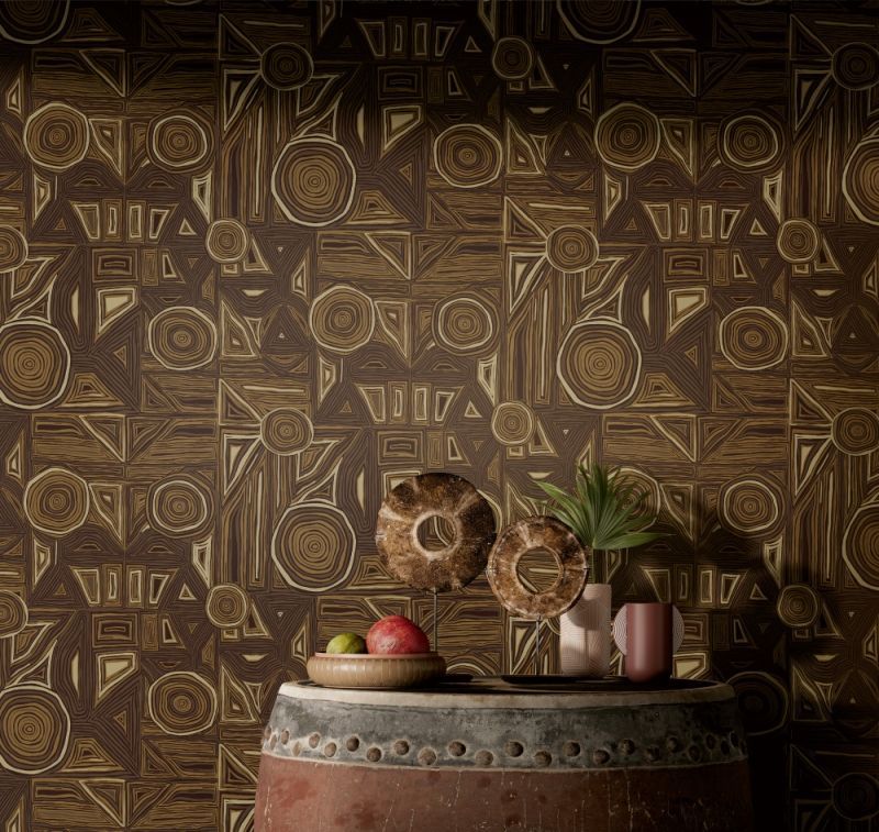 Флизелиновые обои Milassa Полинезия Plz1 010/1 для стен спальни