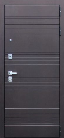Стальная дверь «ДУЭТ с зеркалом» для квартиры АСД