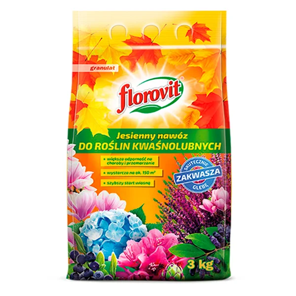 Florovit осенний гранулированный для голубики брусники и других кислотолюбивых растений 3 кг