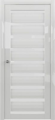 Дверь Сидней ширина 80 см Глянец Стекло белое