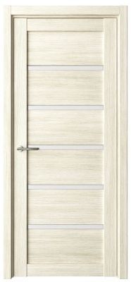 Дверь Вена ширина 60 см Эко-шпон Стекло белое