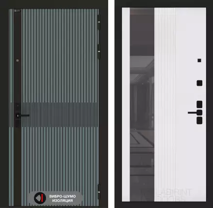 Входная дверь ISSIDA с Зеркалом 32 тонированным