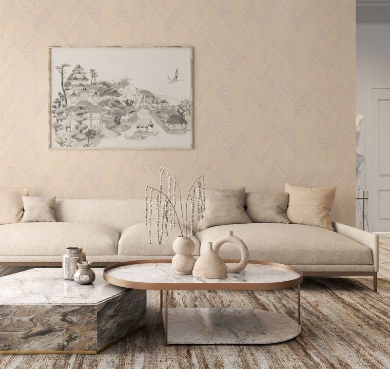 Флизелиновые обои Milassa Окинава OK1 004 для спальни