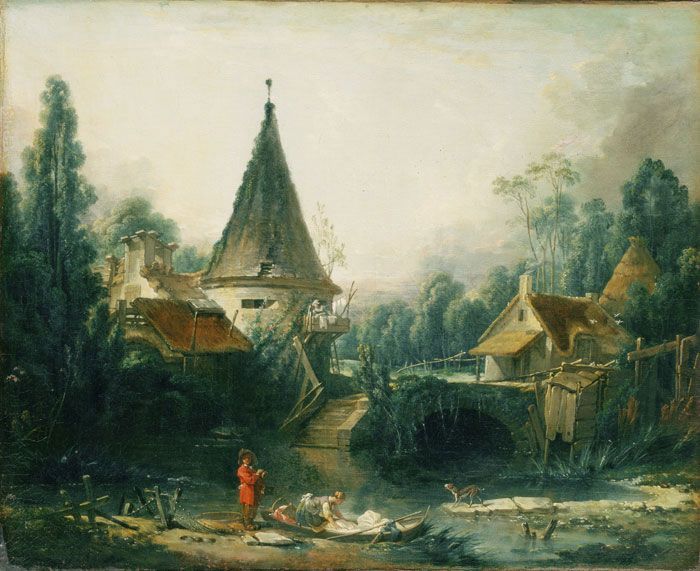 Фреска Старинная деревушка