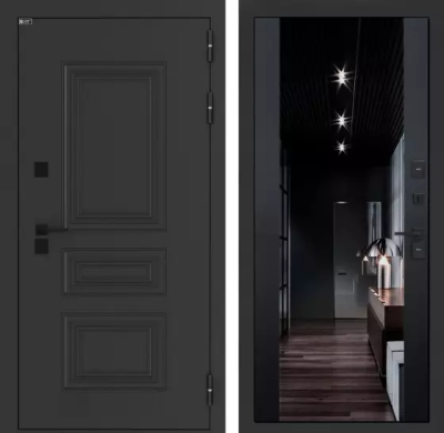 Входная дверь Аляска Лайт с Зеркалом тонированным Максимум