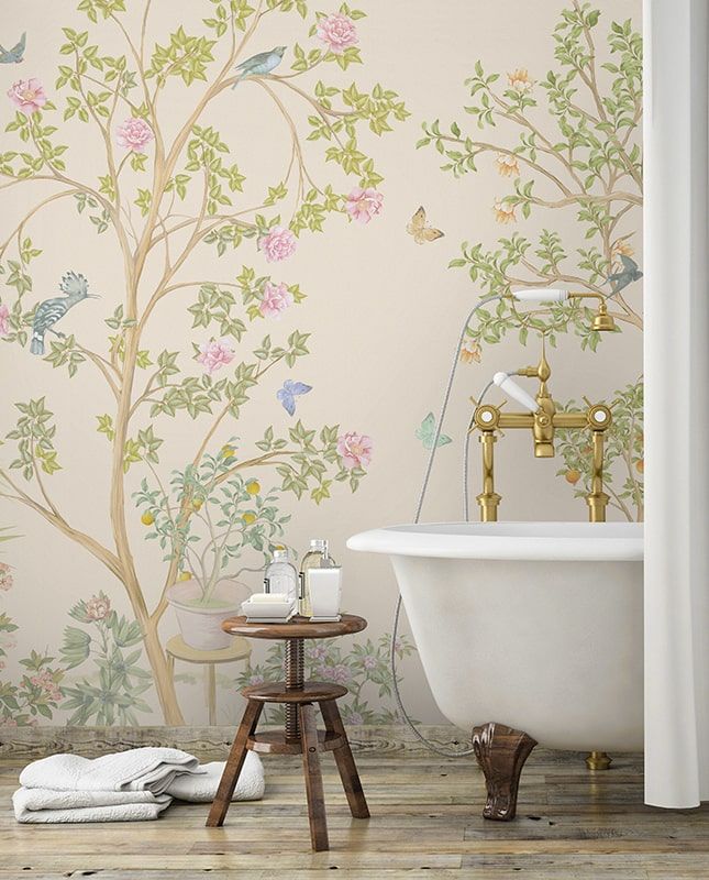 Графика Шинуазри. Весенний сад. Японское искусство. ag0227