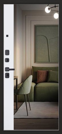 Стальная дверь ‭«Solana» с зеркалом АСД