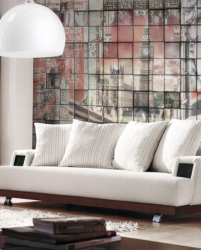 Графика Лондон. Лофт. Каменная стена. Плитка. ag0250