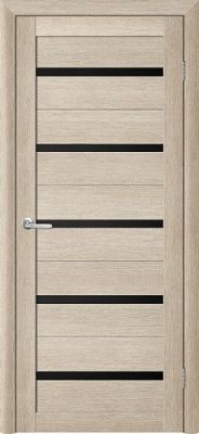 Дверь Т-2 ширина 90 см Эко Текс Стекло черное