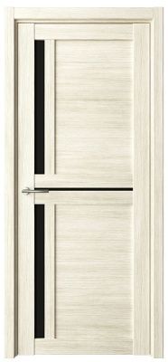 Дверь Кельн ширина 90 см Эко-шпон Стекло черное