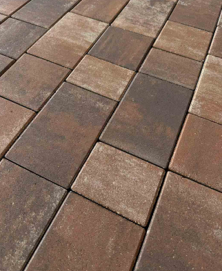 Тротуарная плитка Новый Город 1НГ6Ф №26 "Орех" 60 мм