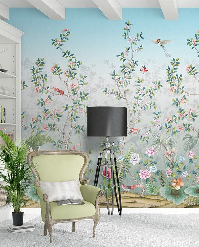 Графика Японский сад. Шинуазри. ag0254