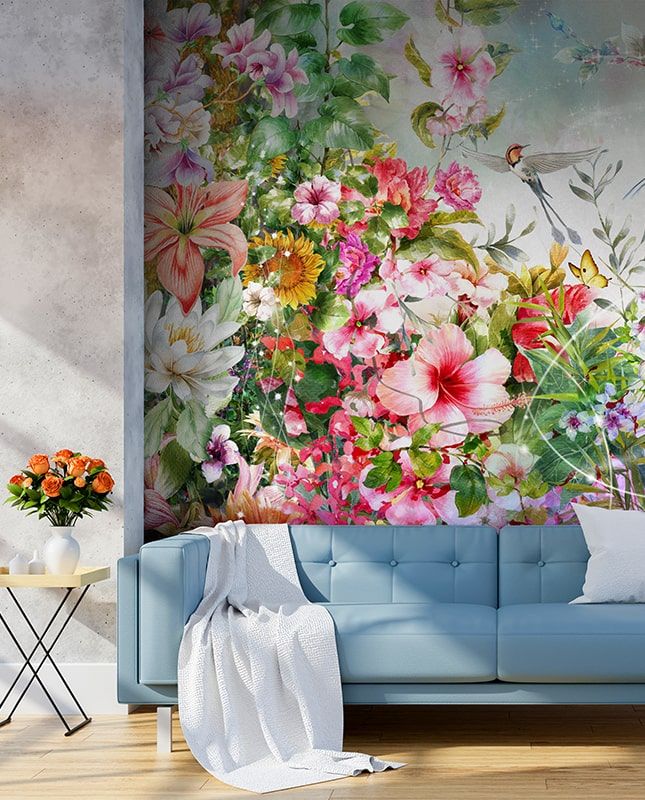 Графика Летние цветы. Солнечная поляна. ag0244