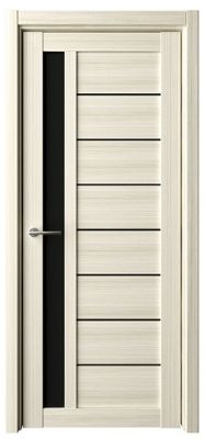 Дверь Севилья ширина 70 см Эко-шпон Стекло черное