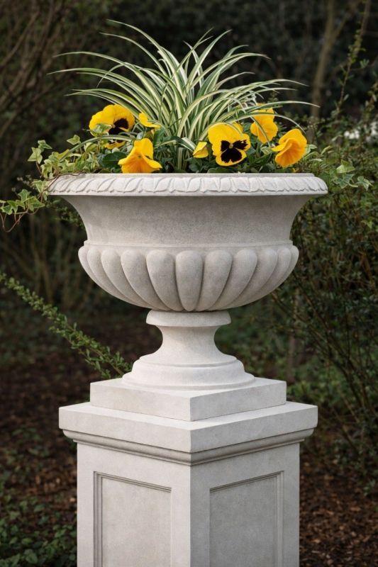 Вазон тоскана , бежевый