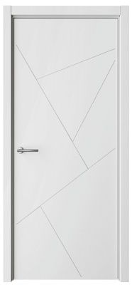 Дверь Геометрия-2 ширина 80 см Эмаль ПГ кромка В цвет полотна