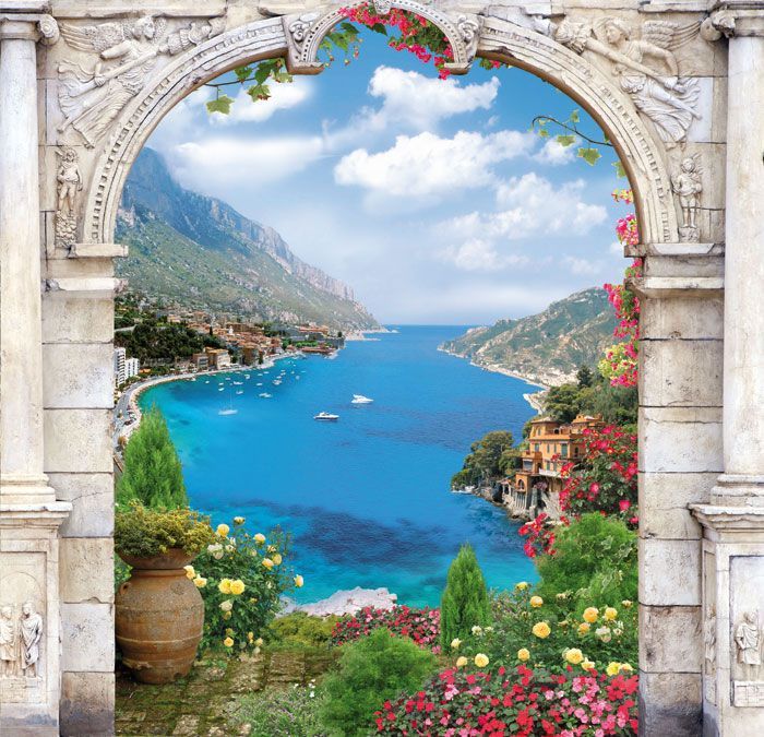 Фреска Арка с видом на залив