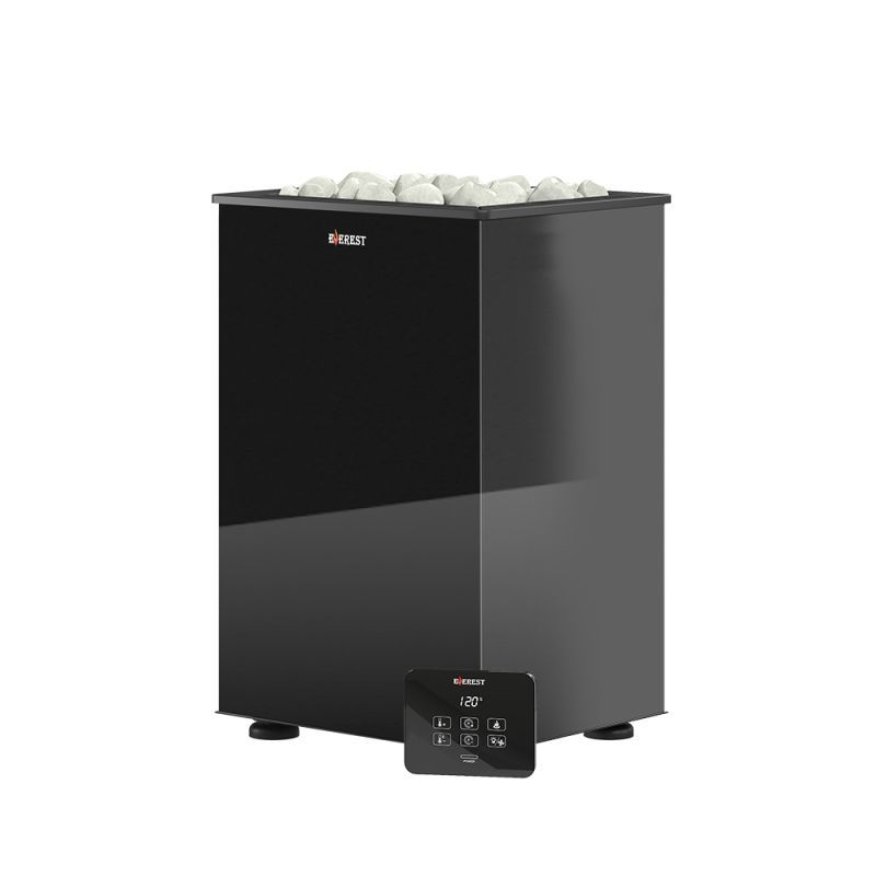 Электрокаменка EVEREST «BLACK CRYSTAL» S45 (пульт управления в комплекте)