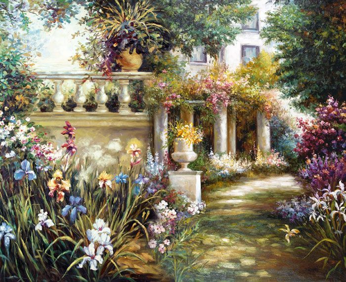 Фреска Цветущая улочка