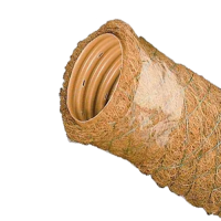 Дренажная гофрированная ПВХ труба  O160 мм с фильтром из кокосового волокна