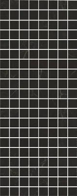 Декор Kerama Marazzi Алькала черный мозаичный 20х50
