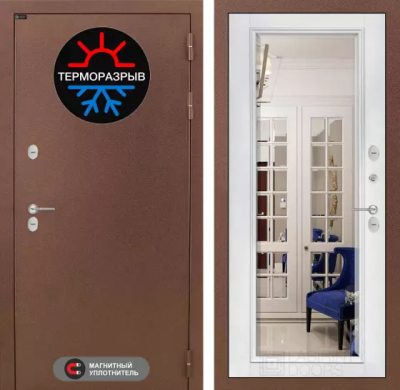 Входная дверь Термо Магнит с зеркалом Фацет
