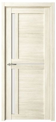 Дверь Кельн ширина 60 см Эко-шпон Стекло белое