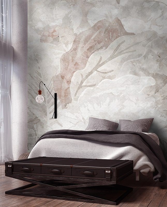 Графика Растительная абстракция. Бетонная стена. .ag0331