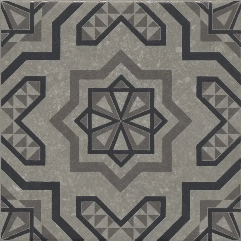 Декор Касабланка серый матовый 20x20x0,8