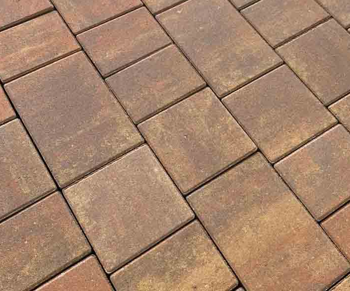 Тротуарная плитка Новый Город 1НГ6Ф №27 "Карамель" 60 мм