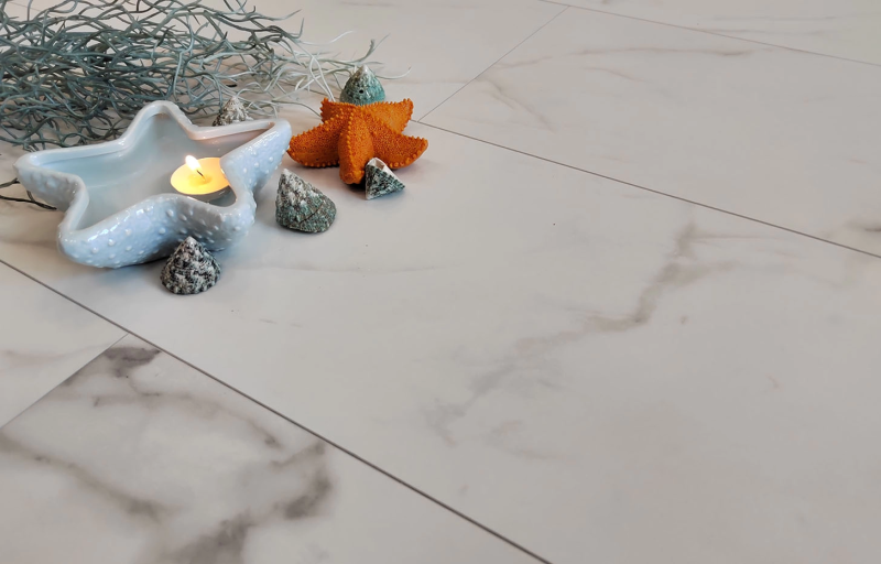 ЛАМИНАТ MSPC БЕЛО-СЕРЫЙ МРАМОР