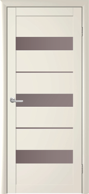 Дверь Прага ширина 40 см Винил Стекло мателюкс бронза