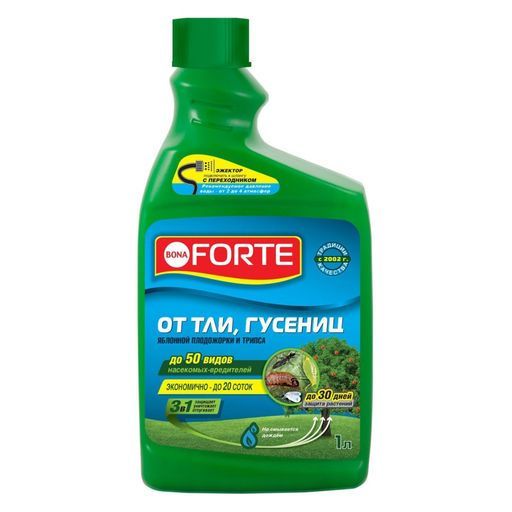 Bona Forte Дополнительный флакон концентрат от ТЛИ, ГУСЕНИЦ и других насекомых, флакон 1л