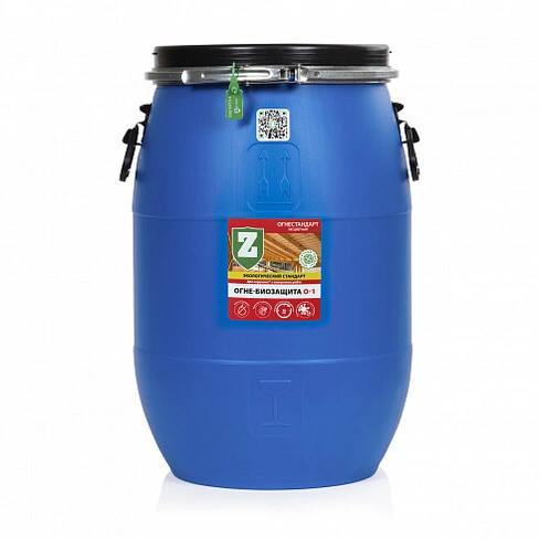 Антипирен антисептик Зелест Огнебио Бесцветный (О-1), 65 кг