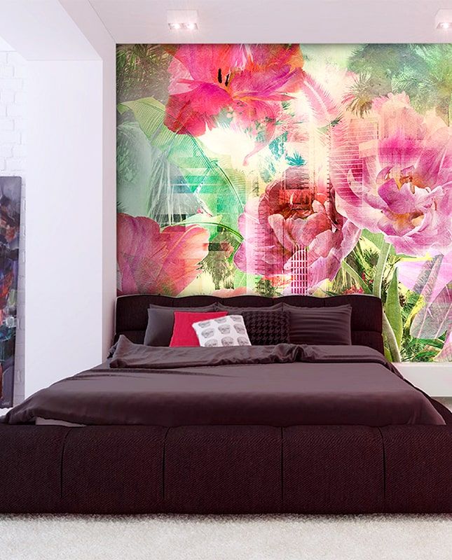 Графика Цветы. Лофт. Современное искусство. ag0350