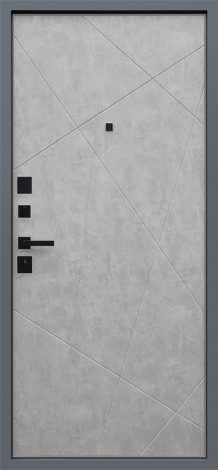 Стальная дверь Дуэт Б «Бетон светлый» АСД