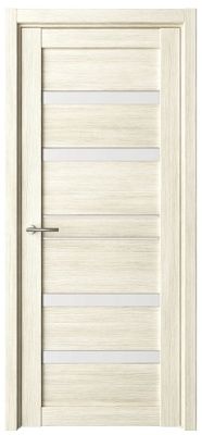 Дверь Дрезден ширина 80 см Эко-шпон Стекло белое