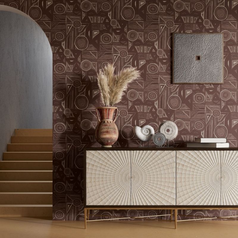 Флизелиновые обои Milassa Полинезия Plz1 010 для стен спальни