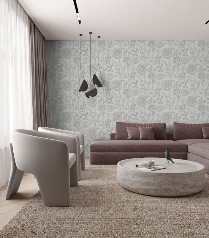 Флизелиновые обои Milassa Полинезия Plz3 008 для стен спальни