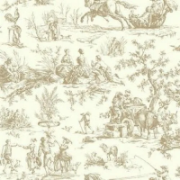 Бумажные обои на бумажной основе York York Ashford House Toiles II 0.68x8.2 арт.AF2003