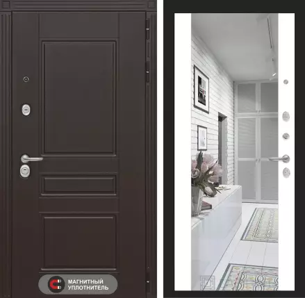 Входная дверь Мегаполис с зеркалом Максимум