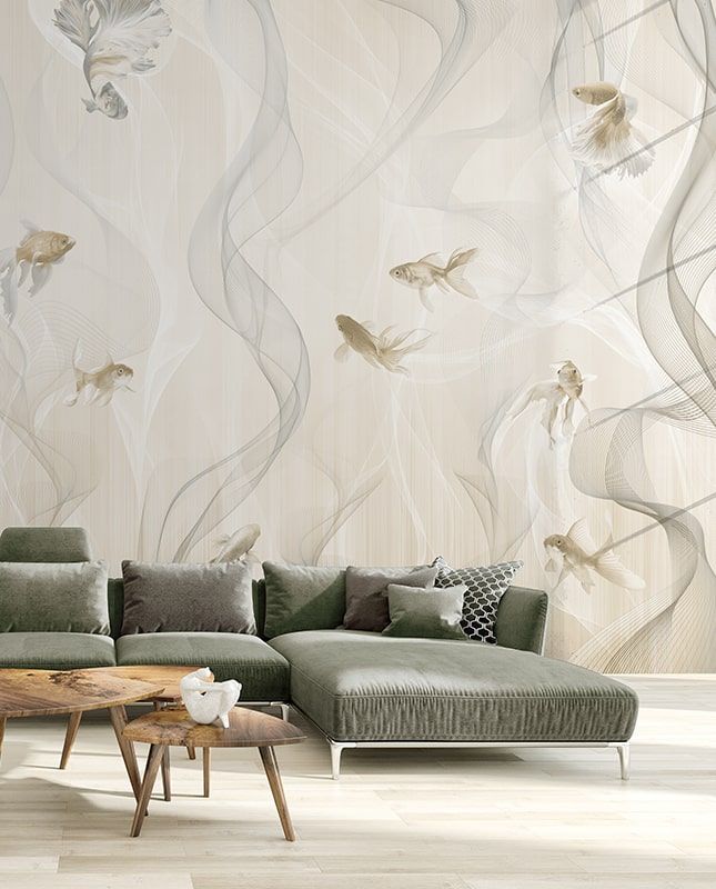 Графика Абстракция. Рыбы. Современное искусство. ag0325