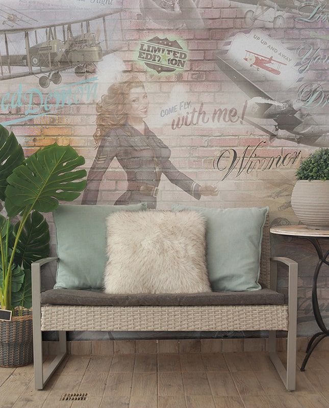 Графика Welcome home. Loft. Стена. ag0004